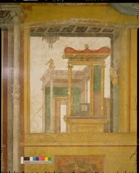 Arquitectura fantástica, de la Casa dei Vettii, c.50-79 d.C.